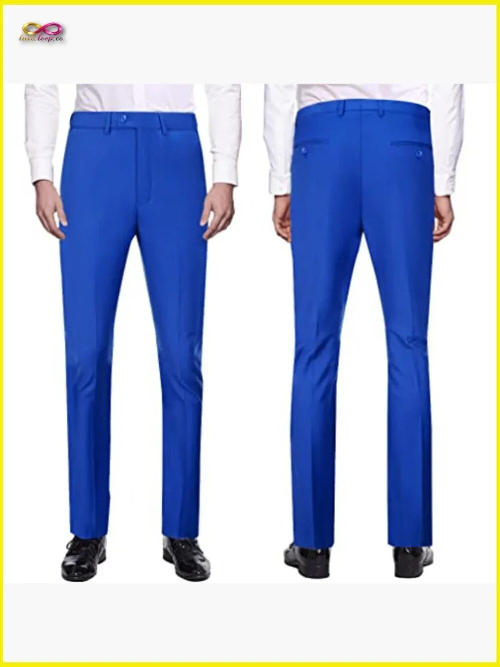 Slim Fit Suit Vest Pants Set Classic Formal Wedding Groomsmen Elegant